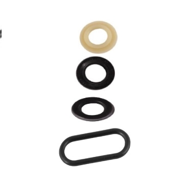 REPAIR KIT SET 4PCS (OIL SEAL GASKET/PLASTIC GASKET , WATER SEAL 12X20X5.3 ,PISTON OIL SEAL  , RECTANGLE RUBBER O-RING)