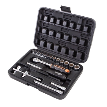 HAND SOCKET SET 1/4" DR 19PC