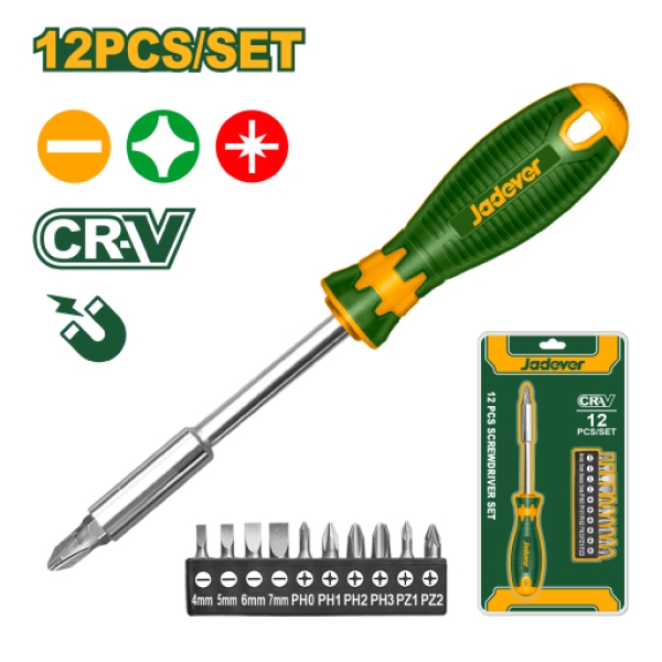 12 PCS SCREWDRIVER BITS SET