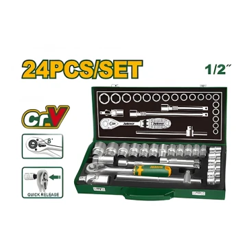 24 PCS 1/2" SOCKET SET
