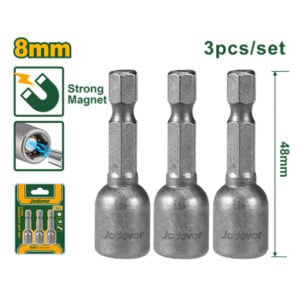 3 PCS MAGNETIC NUT SET