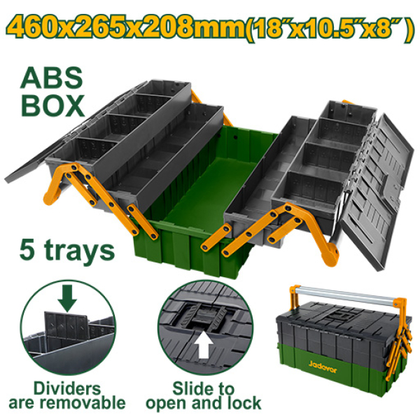 PLASTIC TOOL BOX (5 TRAYS)