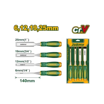 4 PCS WOOD CHISEL SET
