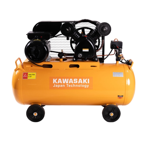AIR COMPRESSOR WITH TANK BELT DRIVEN