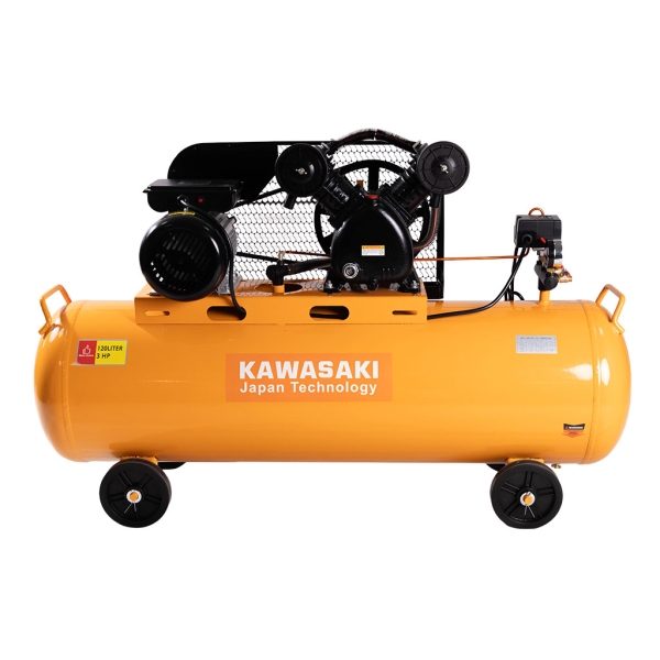 AIR COMPRESSOR WITH TANK BELT DRIVEN