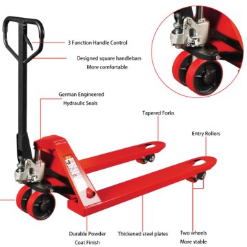 HAND HYDRAULIC PALLET TRUCK (EMBOSS TYPE)