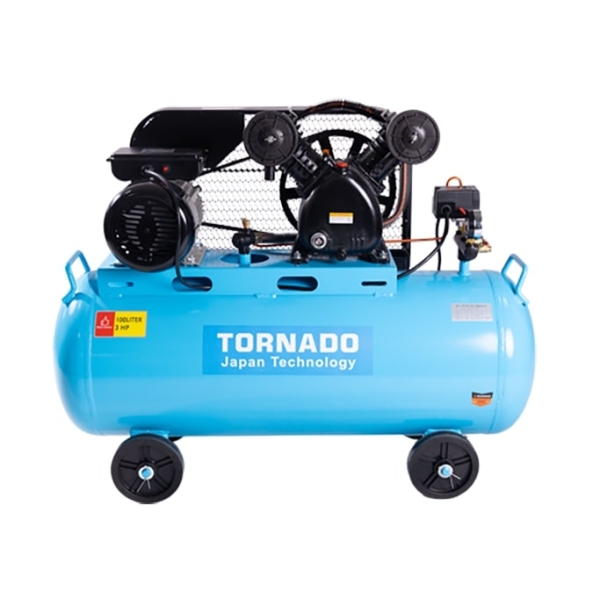 AIR COMPRESSOR WITH TANK BELT DRIVEN