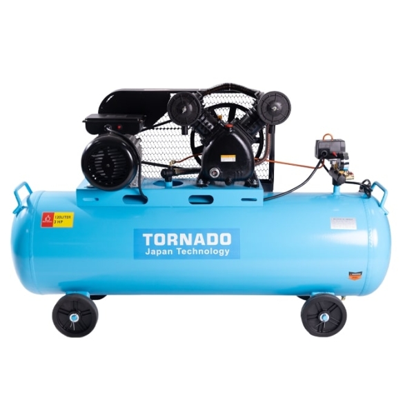 AIR COMPRESSOR WITH TANK BELT DRIVEN