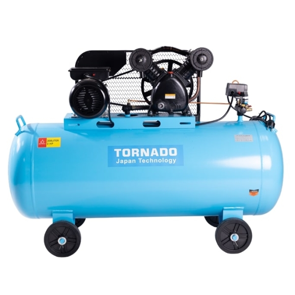 AIR COMPRESSOR WITH TANK BELT DRIVEN