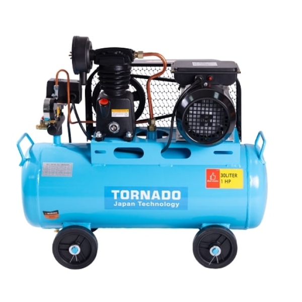 AIR COMPRESSOR WITH TANK BELT DRIVEN