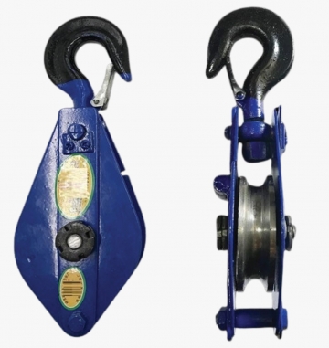 PULLY BLOCK SINGLE SHEAVE WITH HOOK